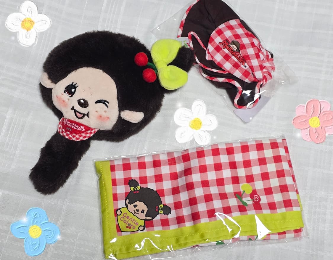 몬치치 손거울+손수건+헤어스크런치 세트 상품이미지1