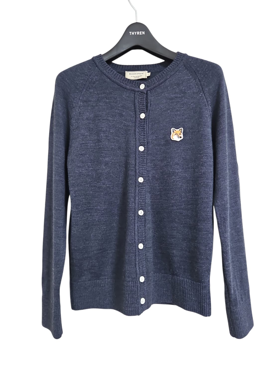 메종키츠네 폭스헤드 네이비 가디건 S 상품이미지1