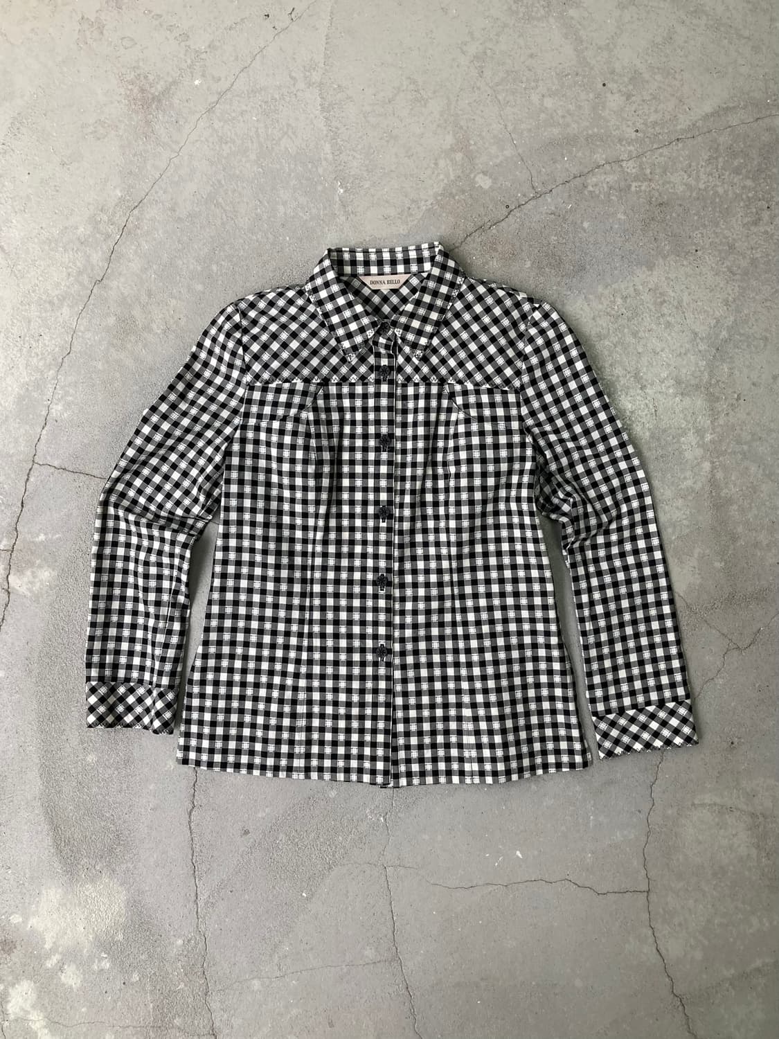 black gingham check shirt 상품이미지1