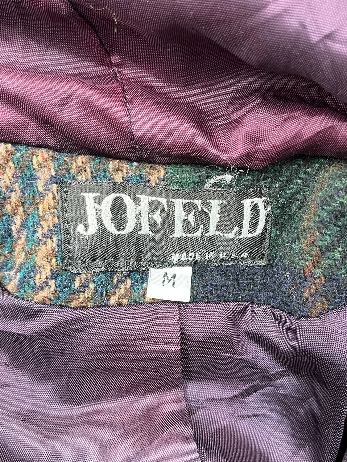 Jofeld 90’s USA 패치워크 더플 코트 상품이미지8