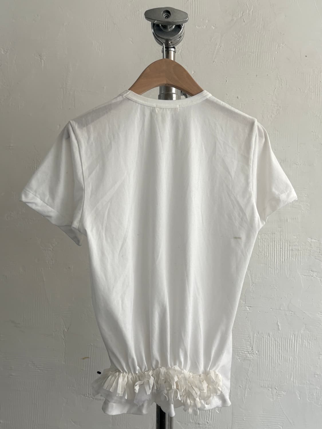 Comme des Garcons 꼼데가르송 99s 프릴 디테일 화이트 탑 상품이미지2