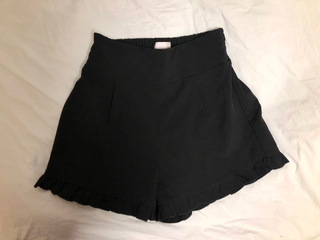 리즈리사 빈티지 갸루 블랙 반바지 숏팬츠 쇼츠 상품이미지1