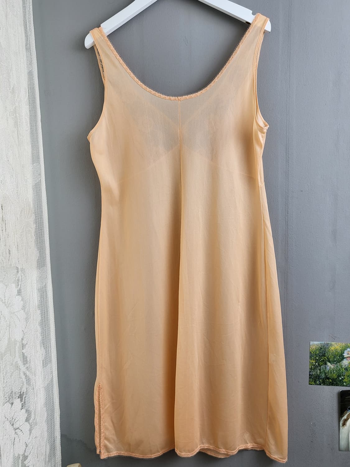 빈티지 피치 슬립 원피스 상품이미지4