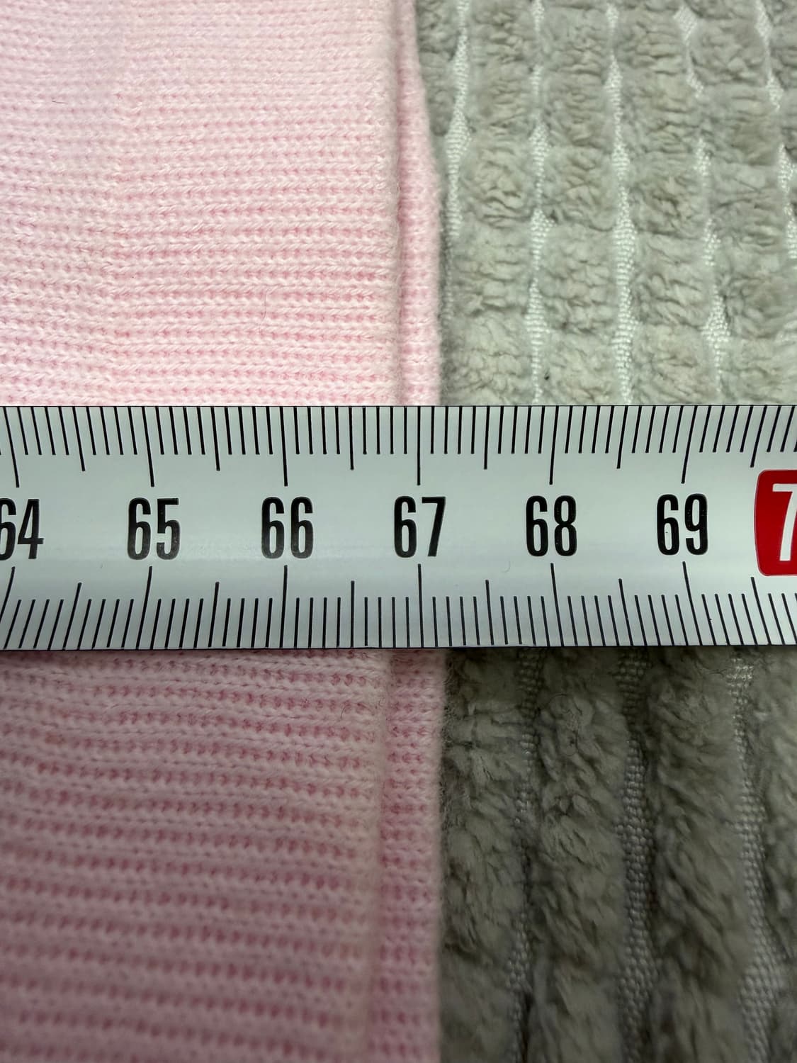 90s 꾸레쥬 베이비핑크 빅로고 쿼터 스웻셔츠 상품이미지7