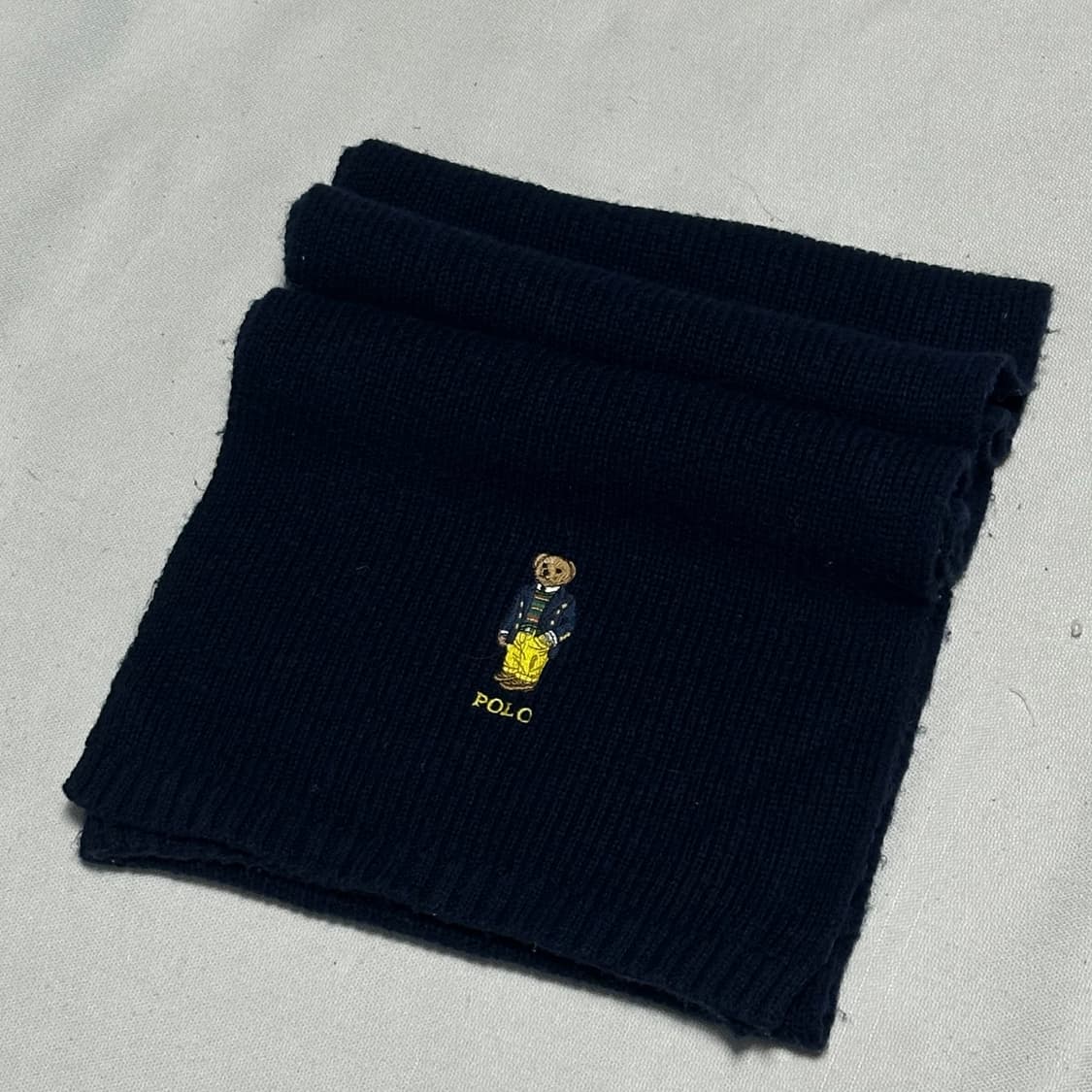 OS 폴로랄프로렌 폴로 베어 네이비 머플러 상품이미지1