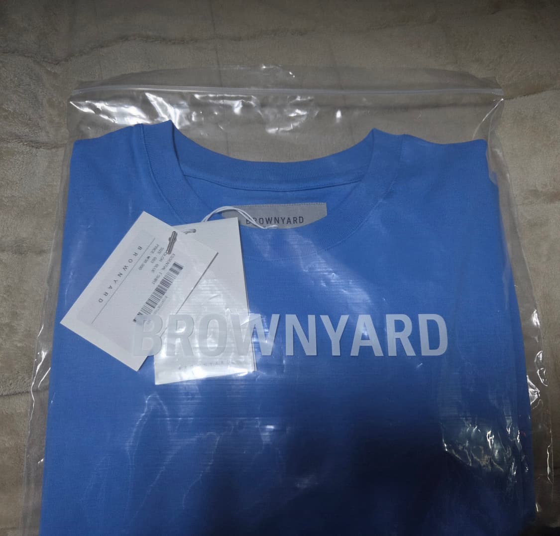 [새상품]브라운야드 에센셜 티셔츠 블루 3사이즈 상품이미지2