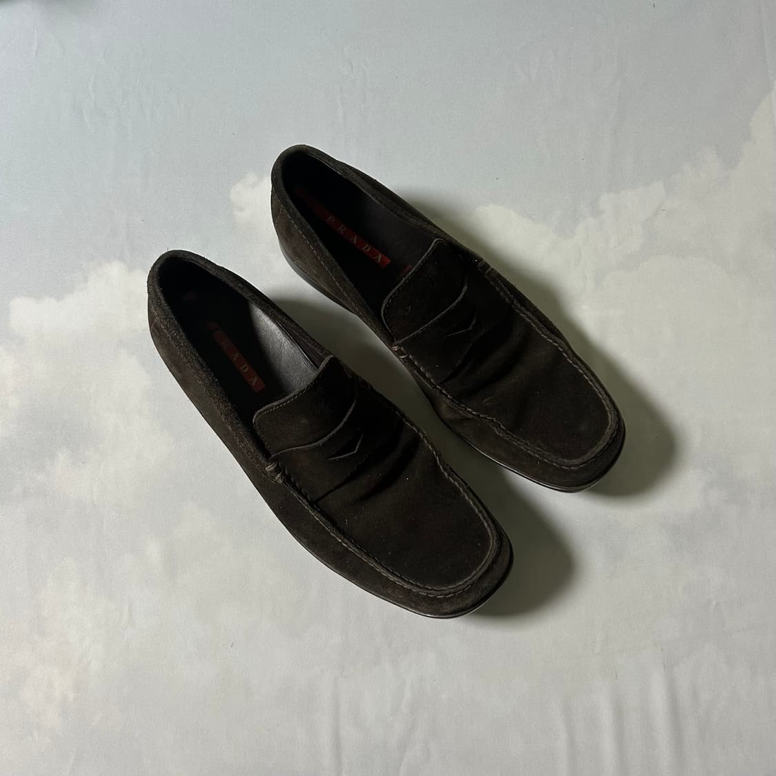 Prada sports suade slip on loafers 상품이미지2