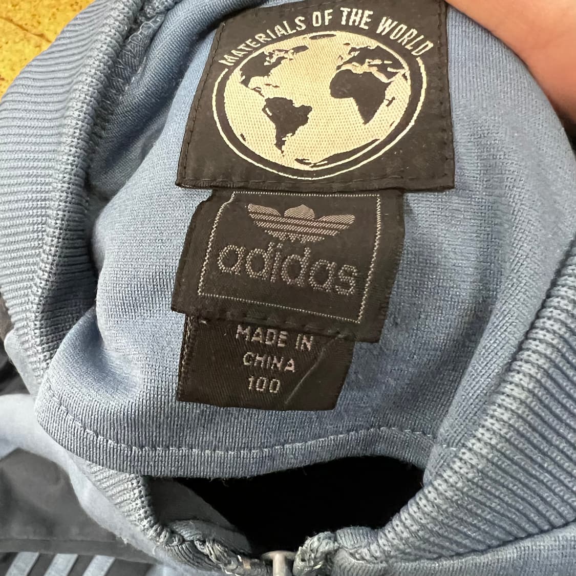 아디다스 블루 블랙 레어 져지 트랙탑 100 상품이미지5