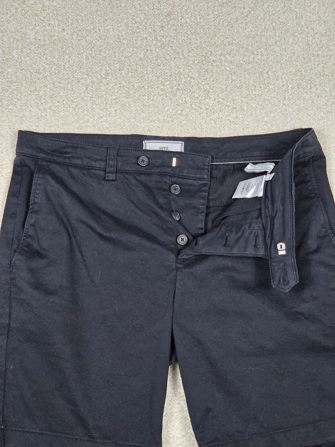 [아미] 백로고 코튼 치노 하프 팬츠 | S00044 상품이미지6