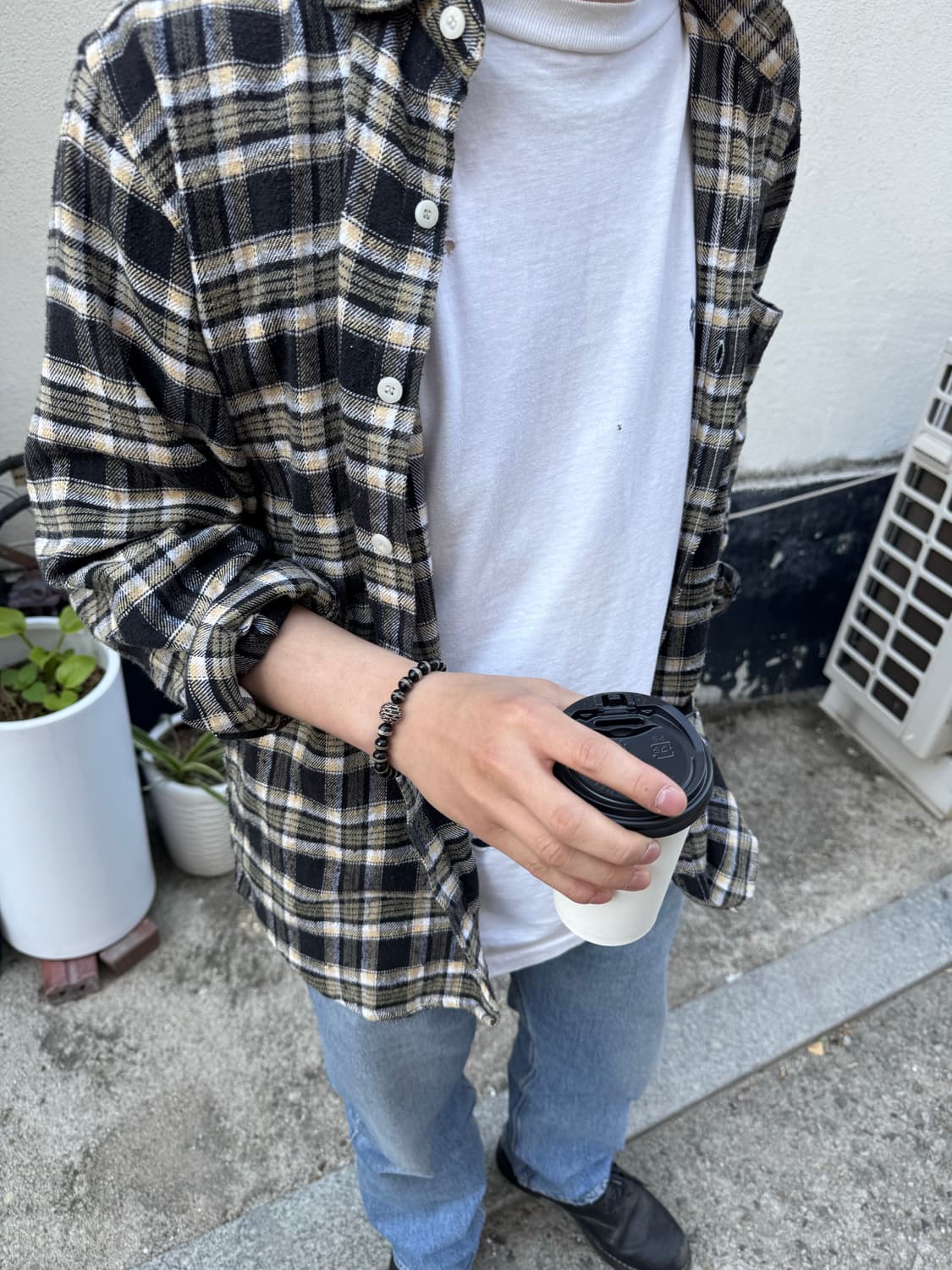 빈티지 블랙 포인트 팔찌 상품이미지2