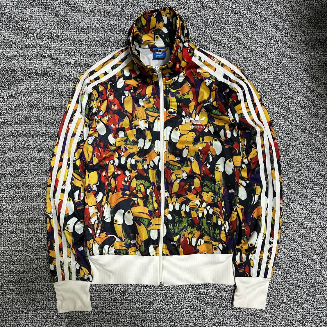 (100) 아디다스 투카나리오 트랙탑 앵무새 패턴 져지 상품이미지1
