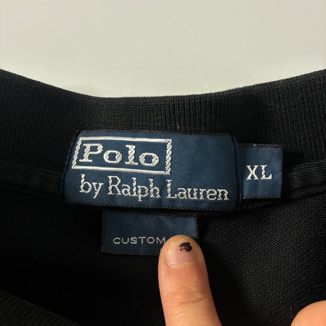 Polo  폴로 랄프로렌 빅포니 코튼 블랙 카라티셔츠  상품이미지3