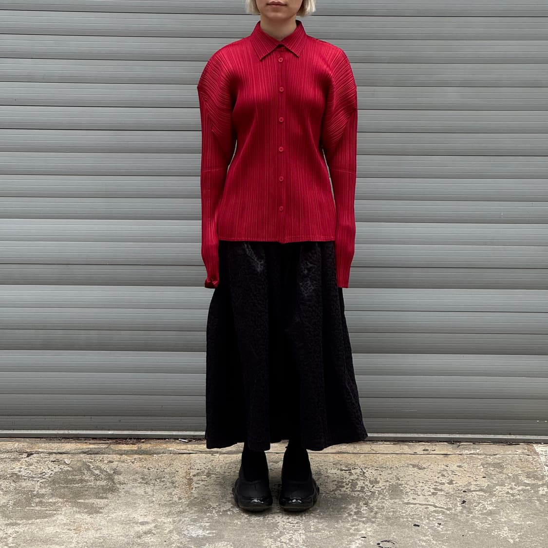Pleats Please Red Cardigan 상품이미지5