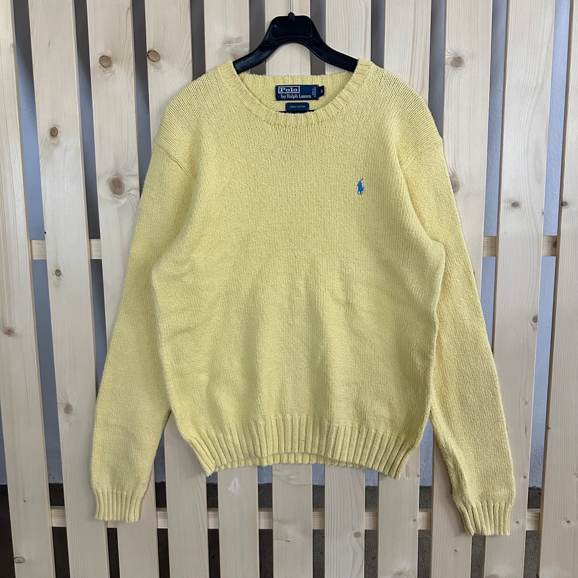 (M) 폴로 랄프로렌 옐로우 니트 스웨터 상품이미지1