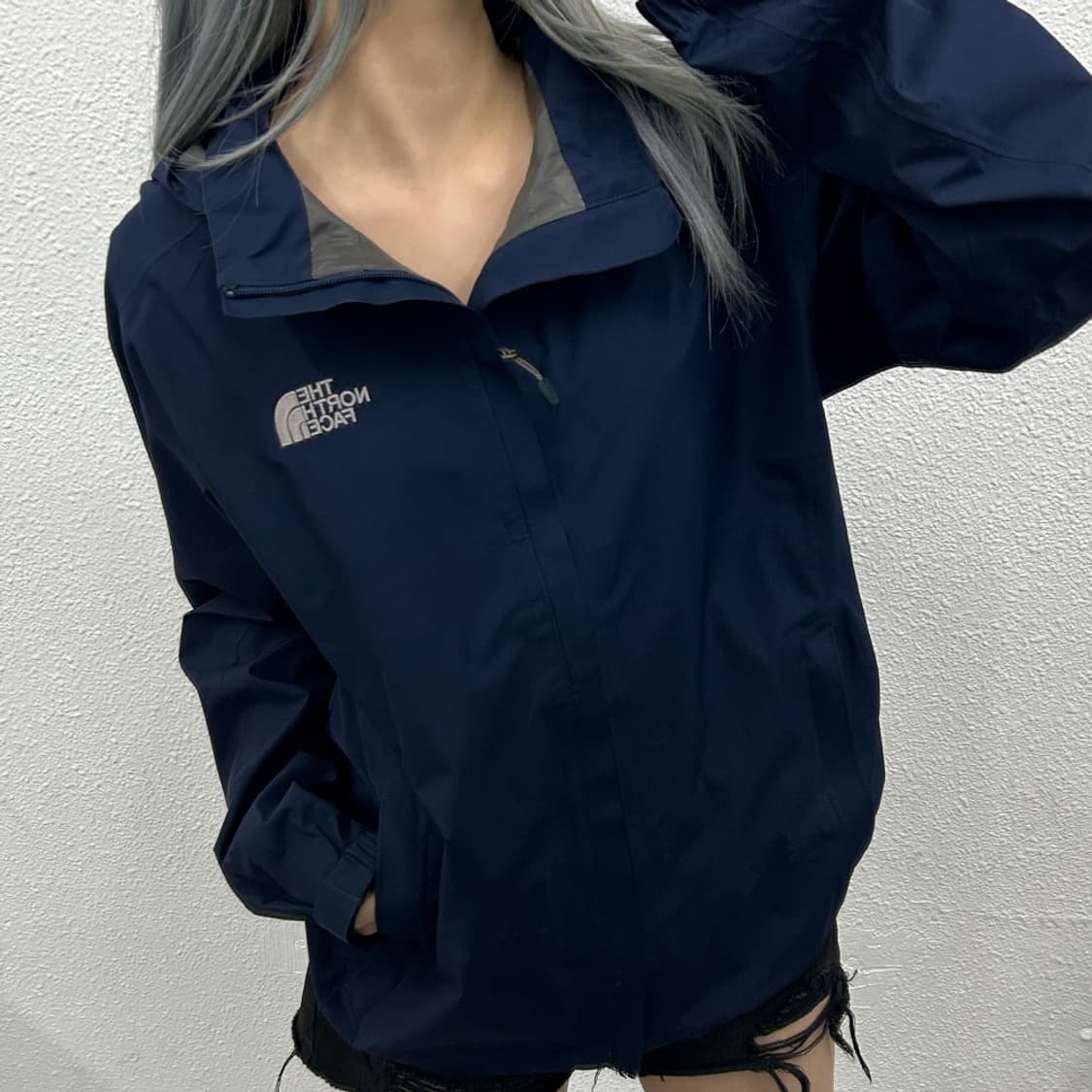 노스페이스 고어텍스 네이비 바람막이 L 상품이미지1