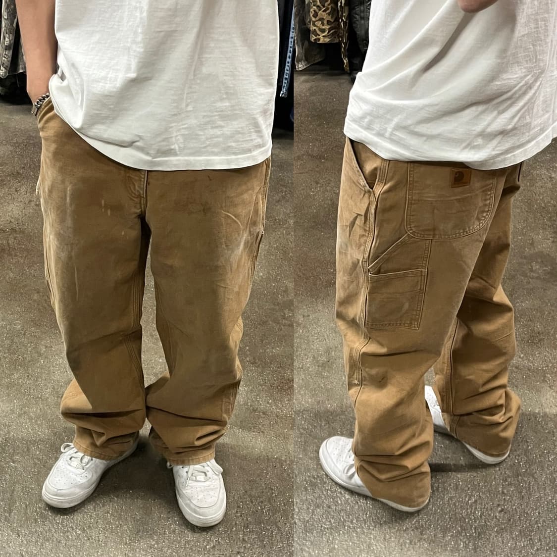 칼하트 플란넬 라인드 카펜터 팬츠 (32“) 상품이미지1