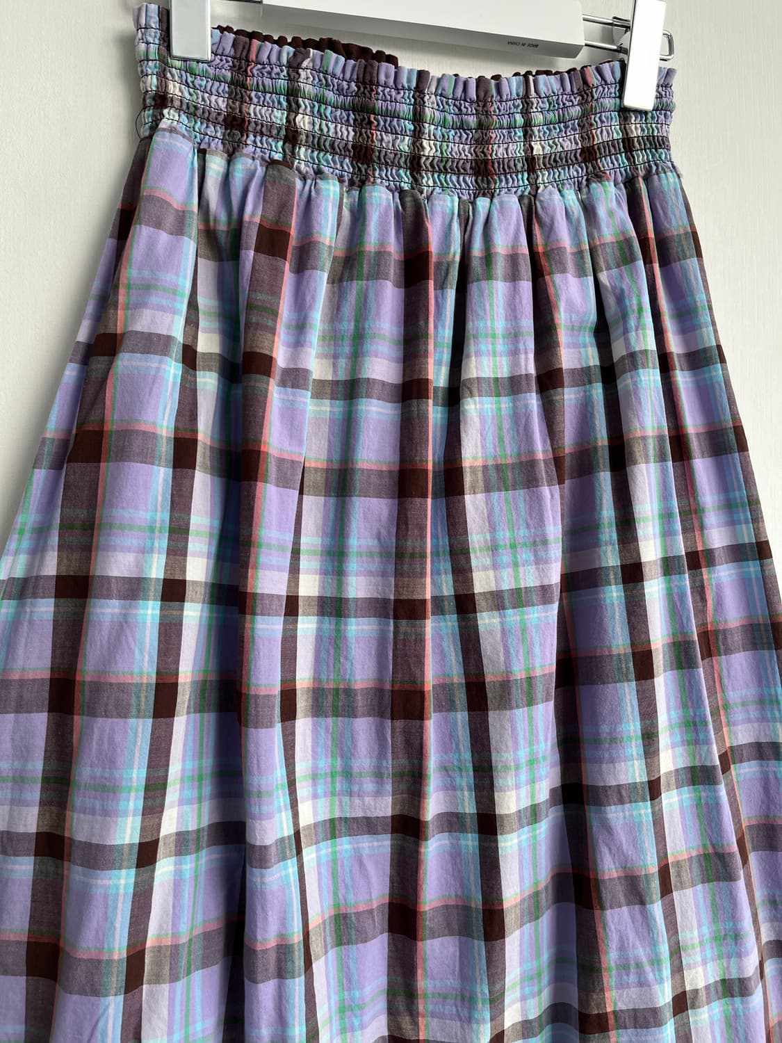 유니클로 빈티지 초코체크 스커트 상품이미지2