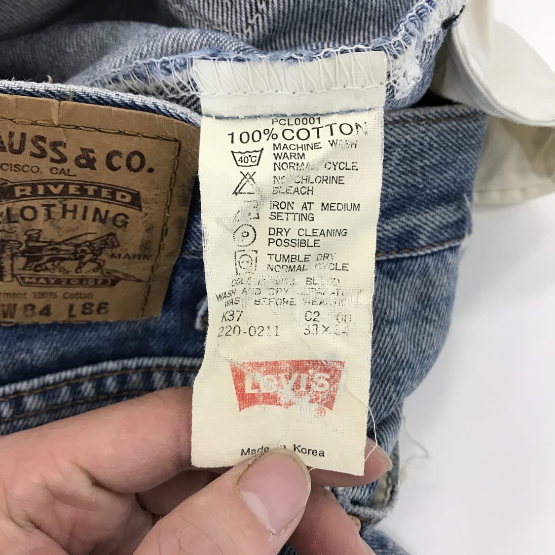 리바이스 00s 오렌지탭 220 청바지 [32] 상품이미지5