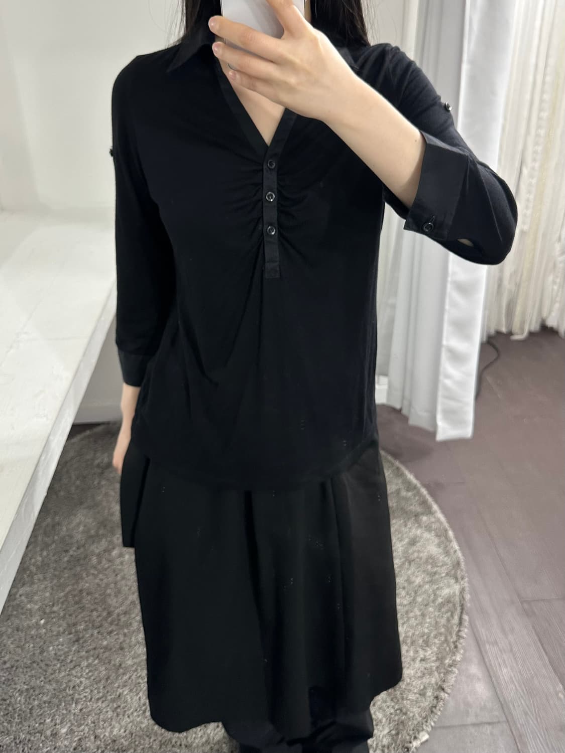 comme ca ism pk shirring top 상품이미지3