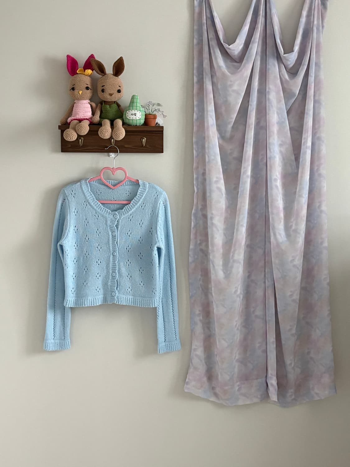 소라색 니트 카디건 상품이미지1