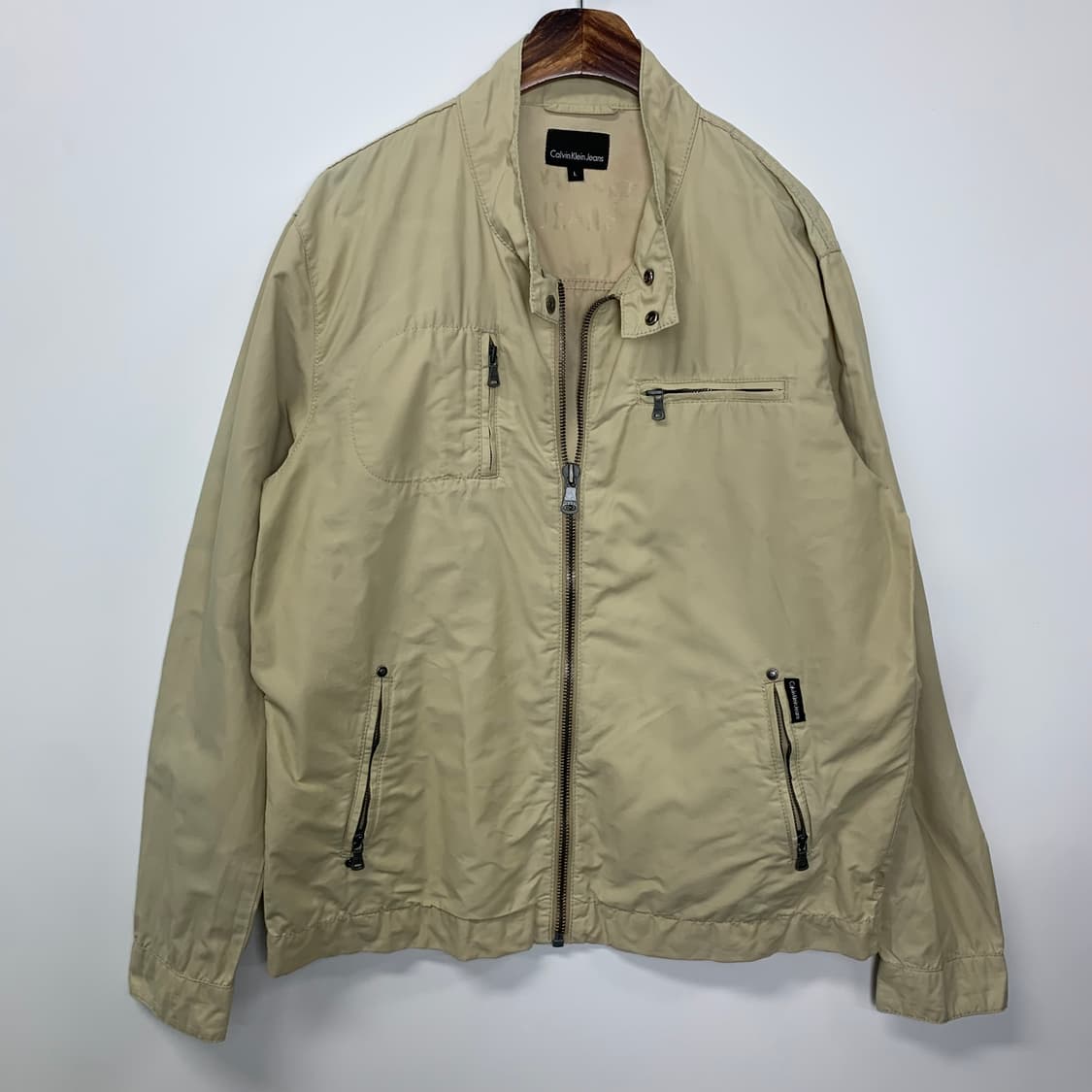 캘빈클라인 베이지 블루종 트러커 자켓 상품이미지3