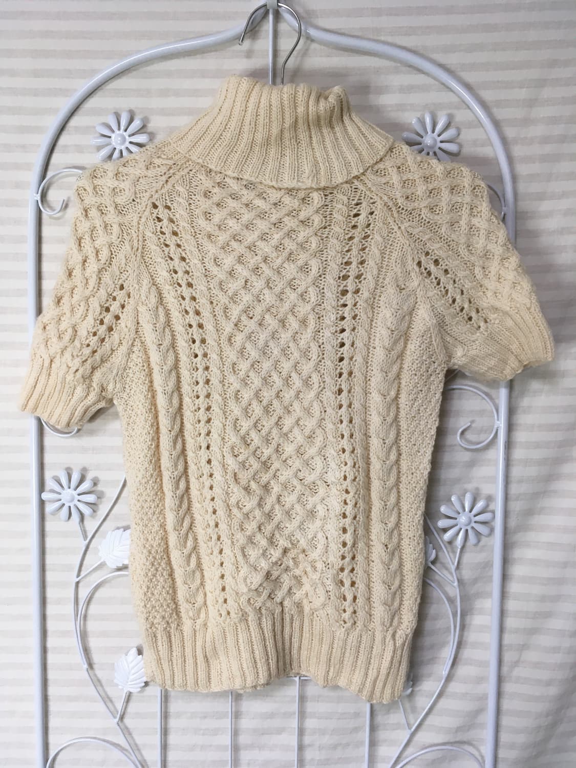 빈티지 아이보리 목폴라 니트 y2k 스트릿 갸루 펑키 일본빈티지679 상품이미지2