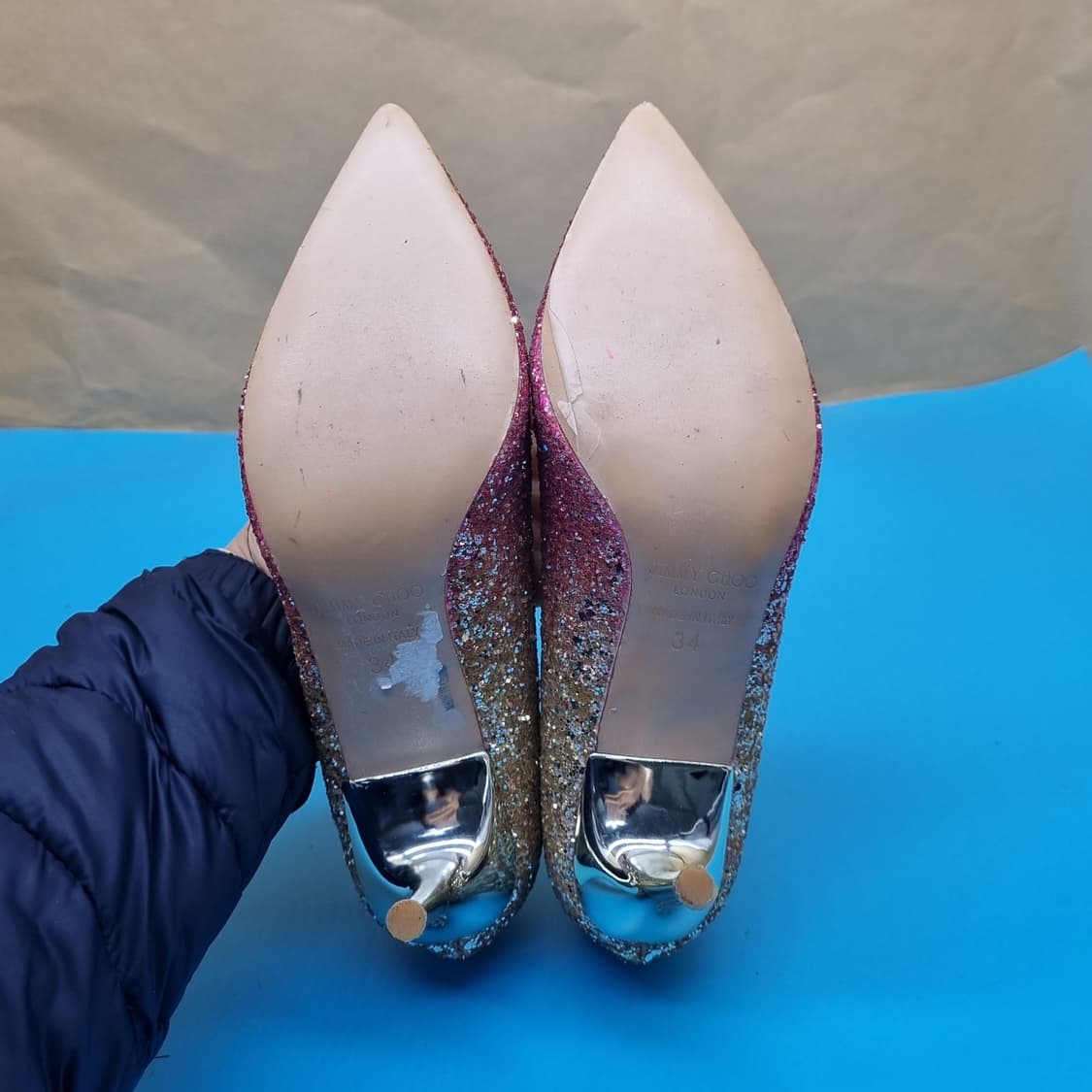 지마추 여성그라데이션여성힐34 225 굽7 상품이미지3