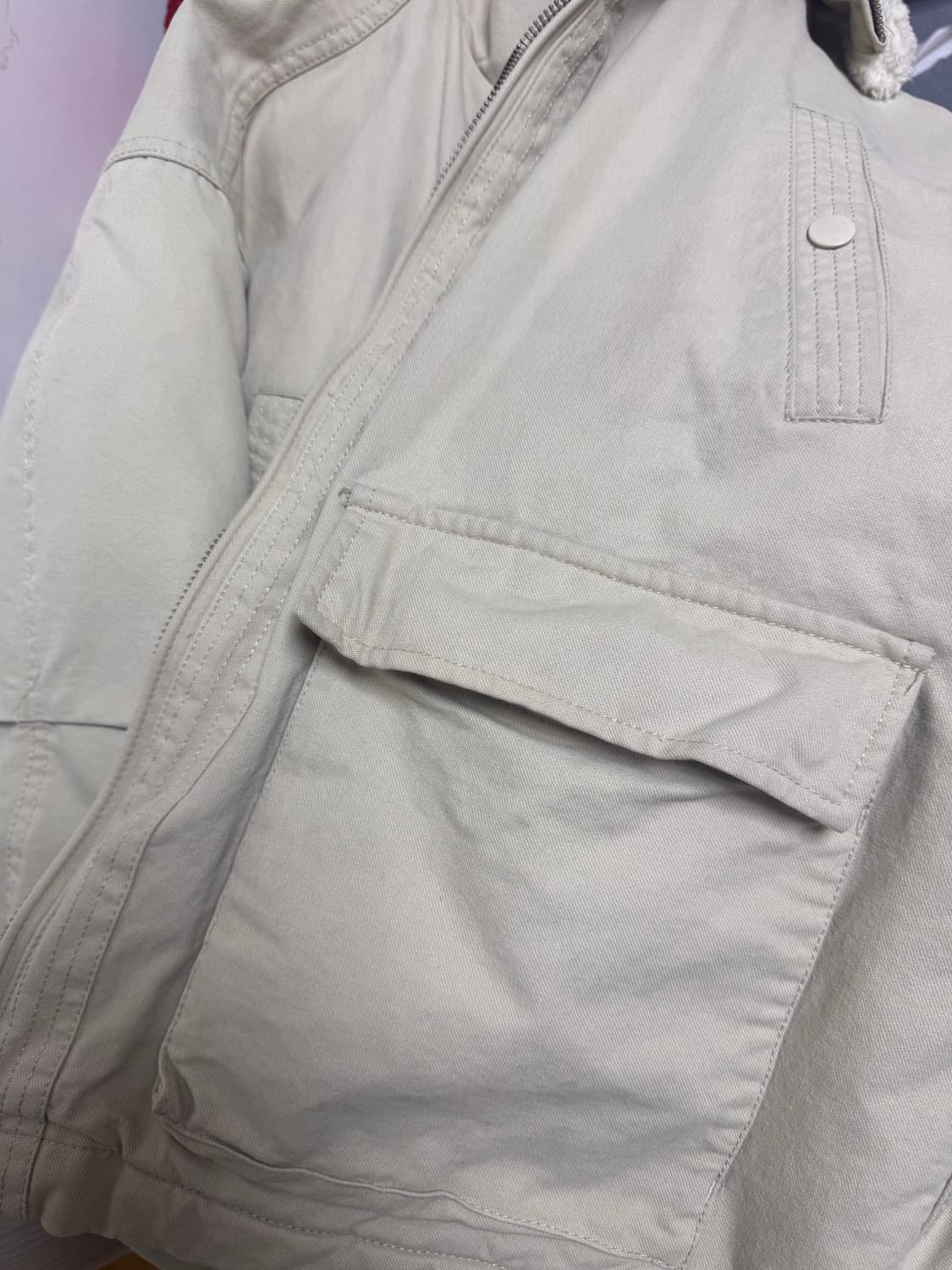 3M 신슐레이트 보아 플리스 무톤 자켓 베이지 상품이미지5