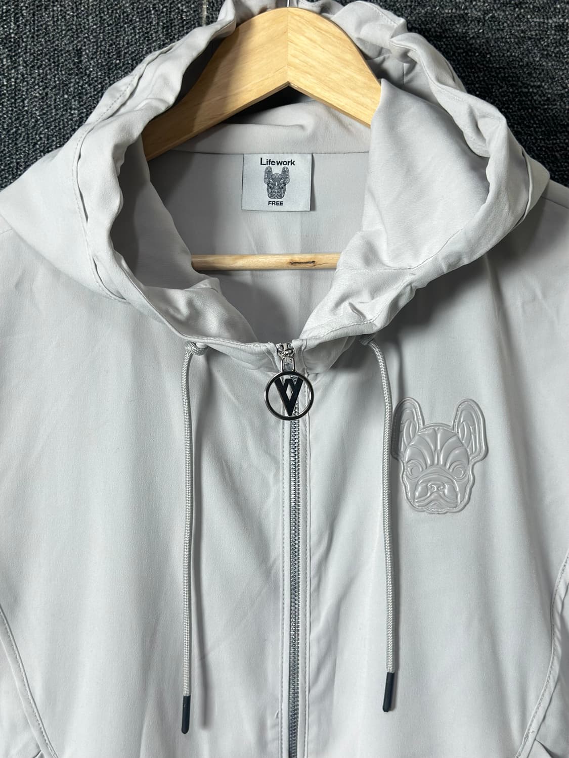 라이프워크 여성 후드 집업 FREE 라이트 베이지 상품이미지4