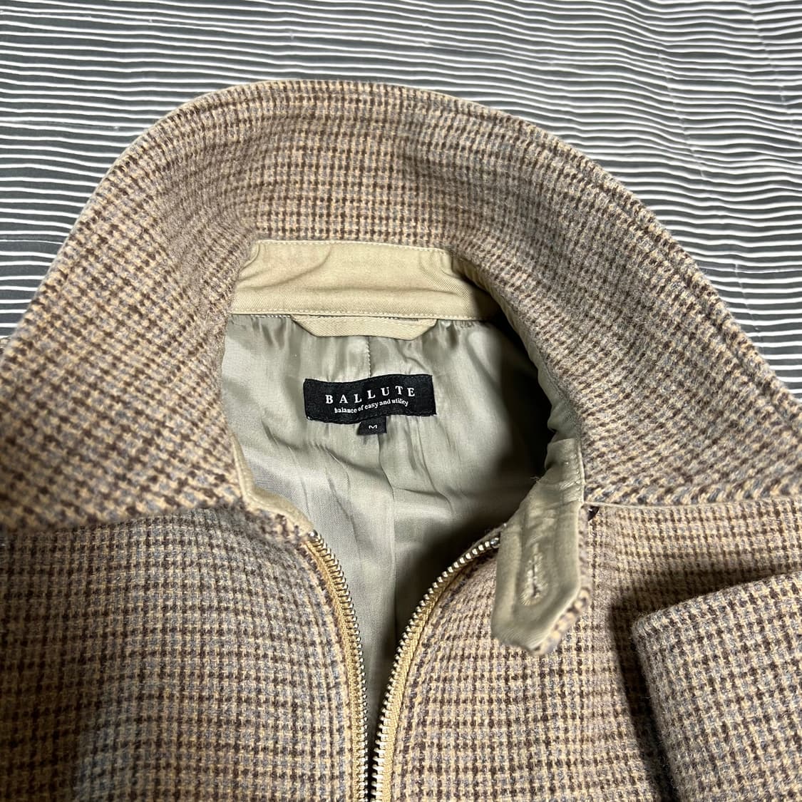 발루트(Ballute) 울 드리즐러 자켓 - 브라운체크 M 상품이미지8