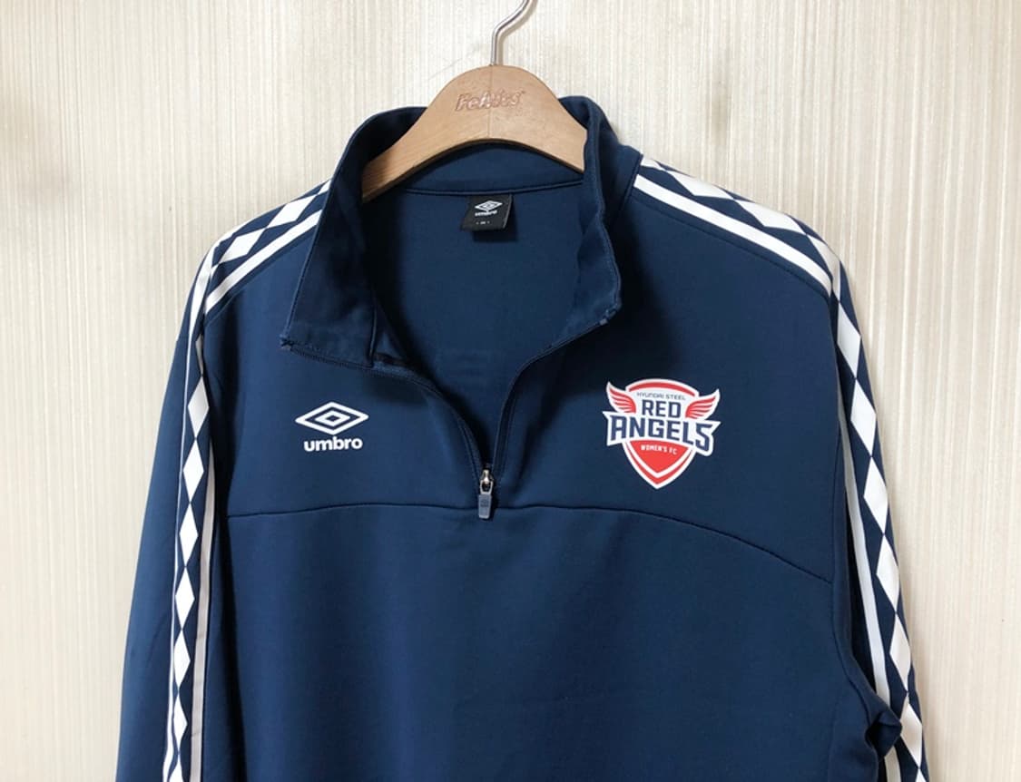 WK리그 엄브로 인천 현대제철 레드엔젤스 선수실착 트레이닝탑 XL 상품이미지6