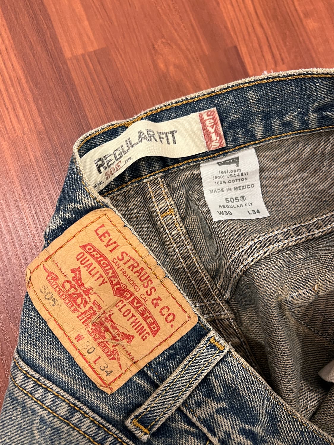 00s Levis 리바이스 505 컷오프 데님 팬츠 (30inch) 상품이미지9