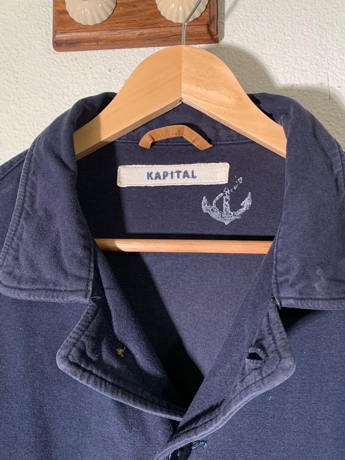 캐피탈 스트라이프 네이비 커버올 자켓 상품이미지5