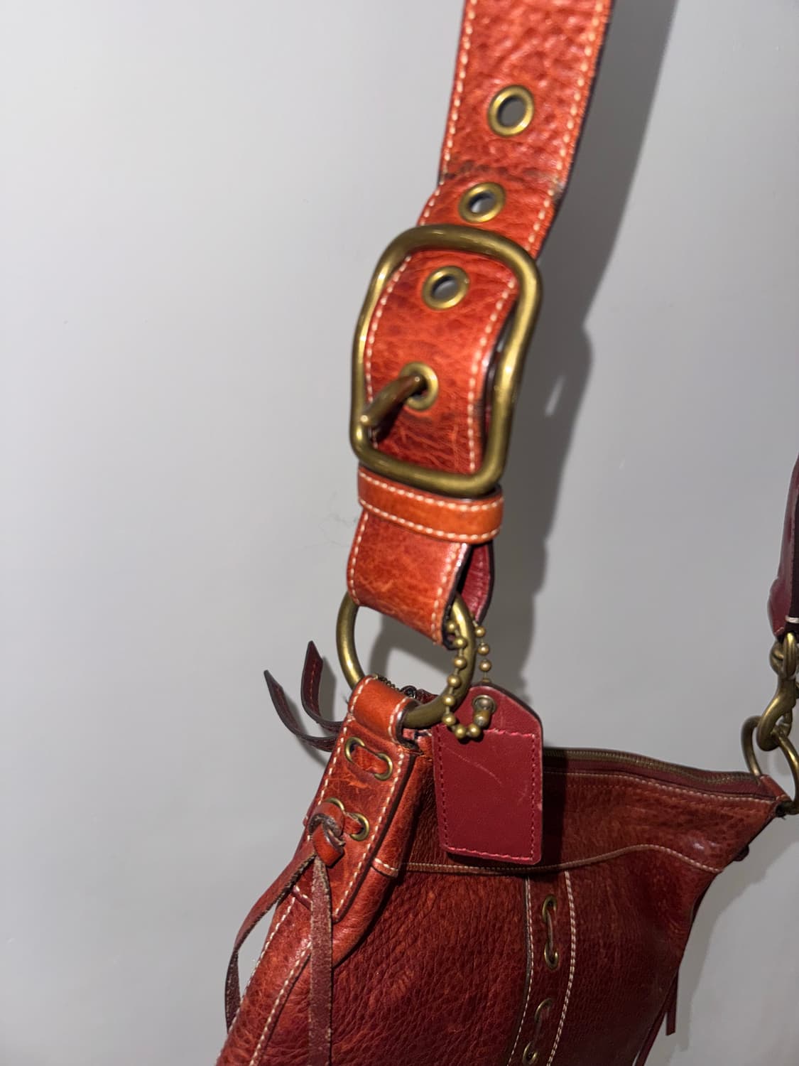 코치 레더 토트 숄더 상품이미지2