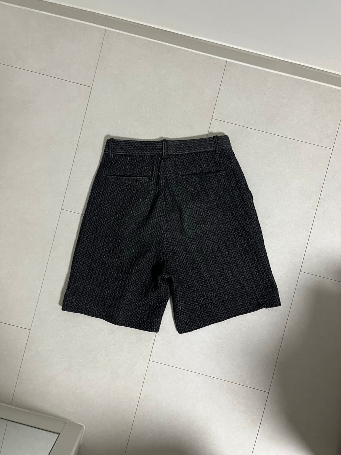 트위드 데님 버뮤다 하프 팬츠 상품이미지9
