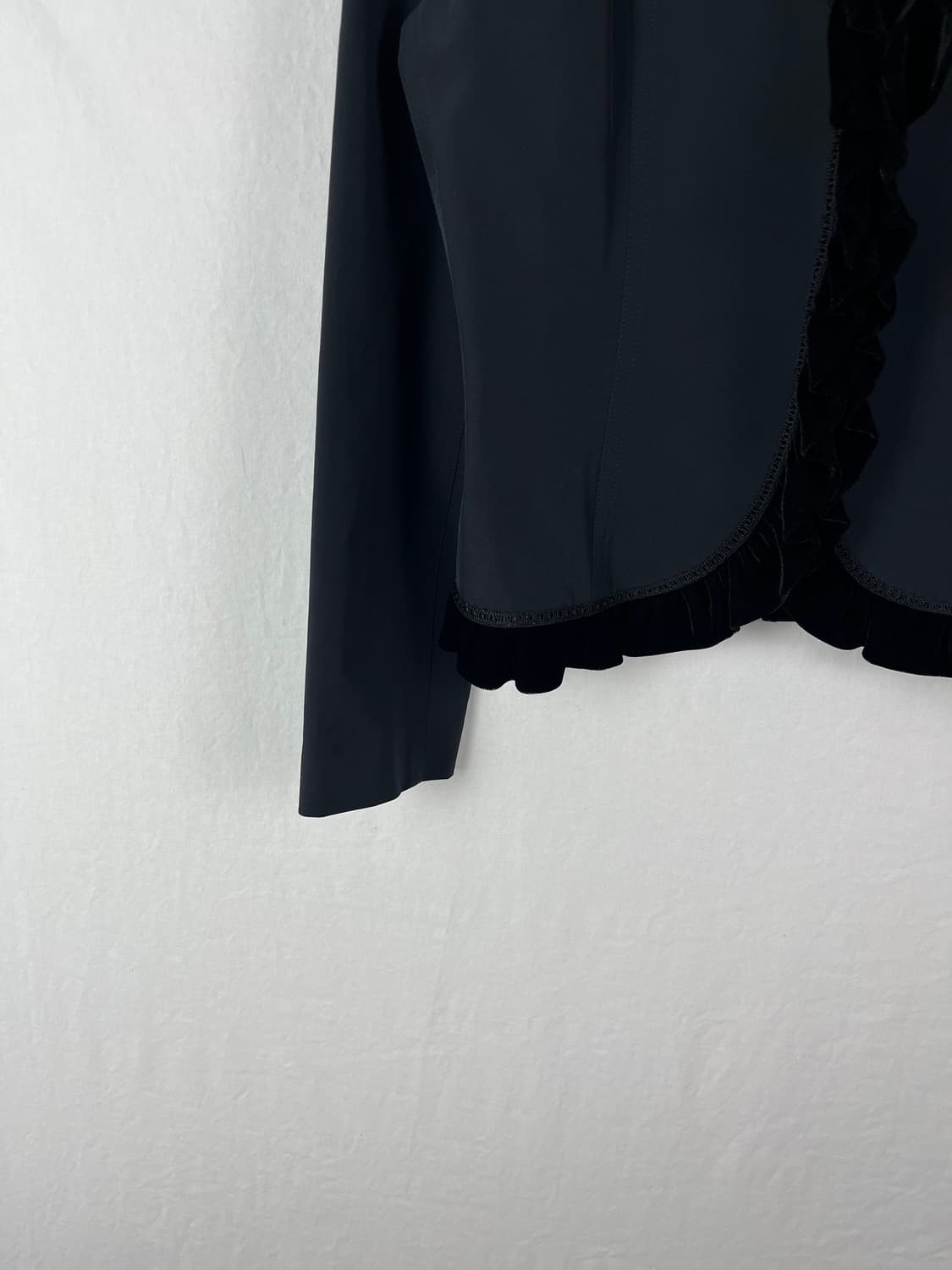 Vintage (maede in japan) 벨벳 셔링 자켓  상품이미지6