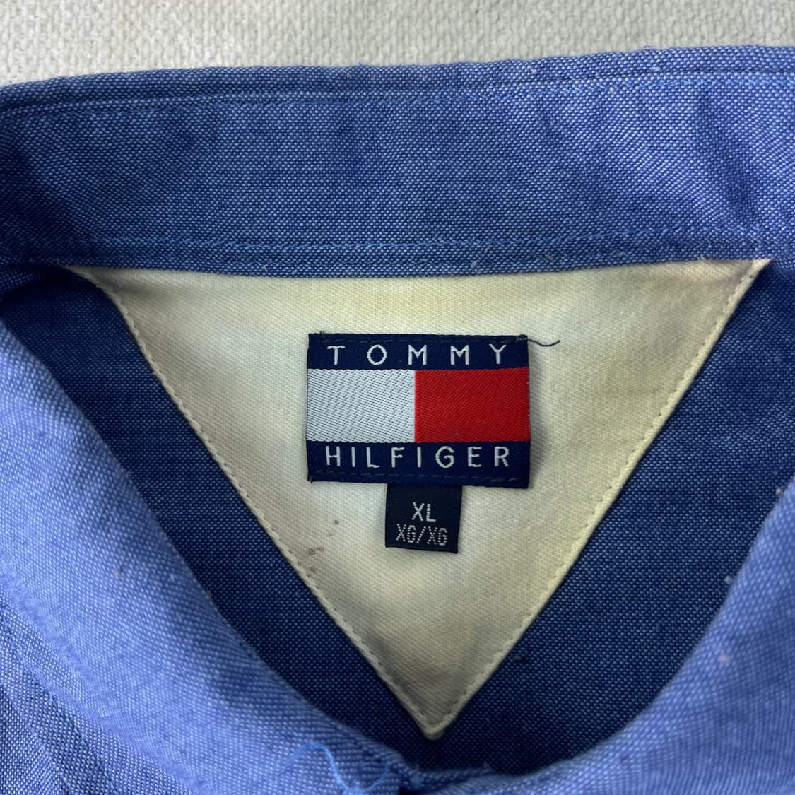 110 타미힐피거 90s 포켓 코튼 반팔 셔츠 상품이미지4