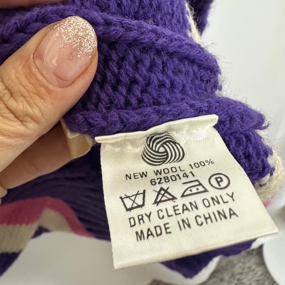   PLAZA 여자 울100% 오버핏 브이넥 니트 M 상품이미지8