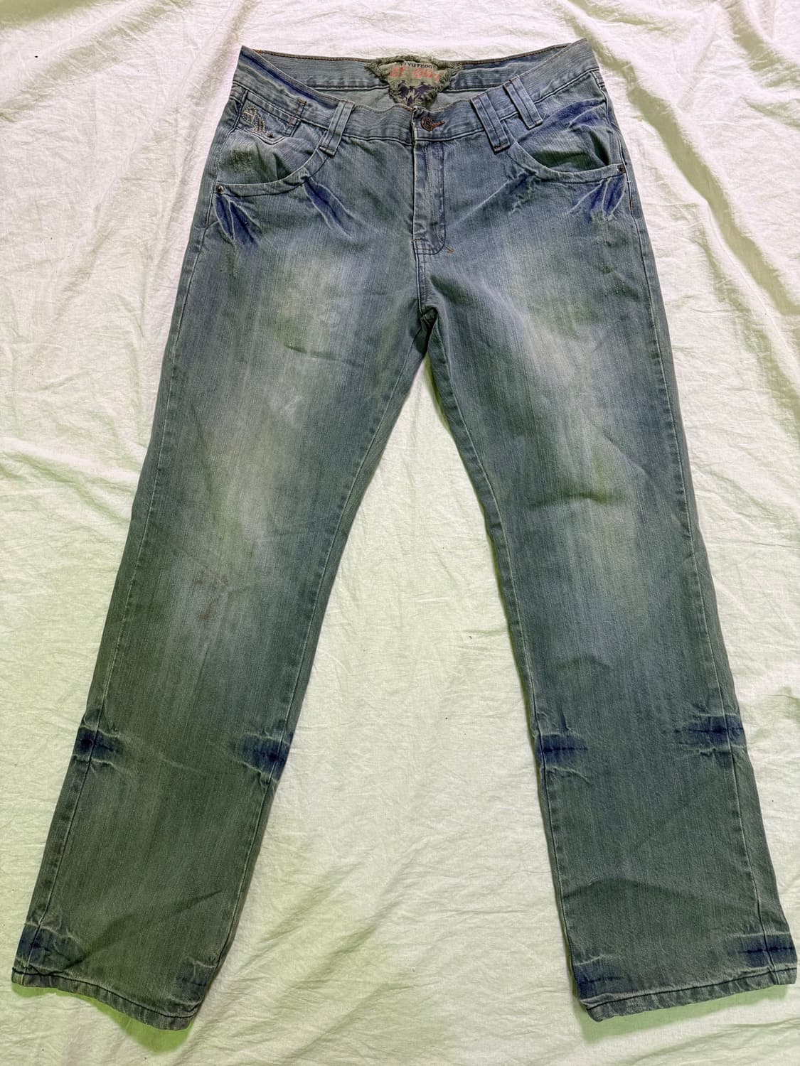 자수 워싱 청바지  상품이미지2