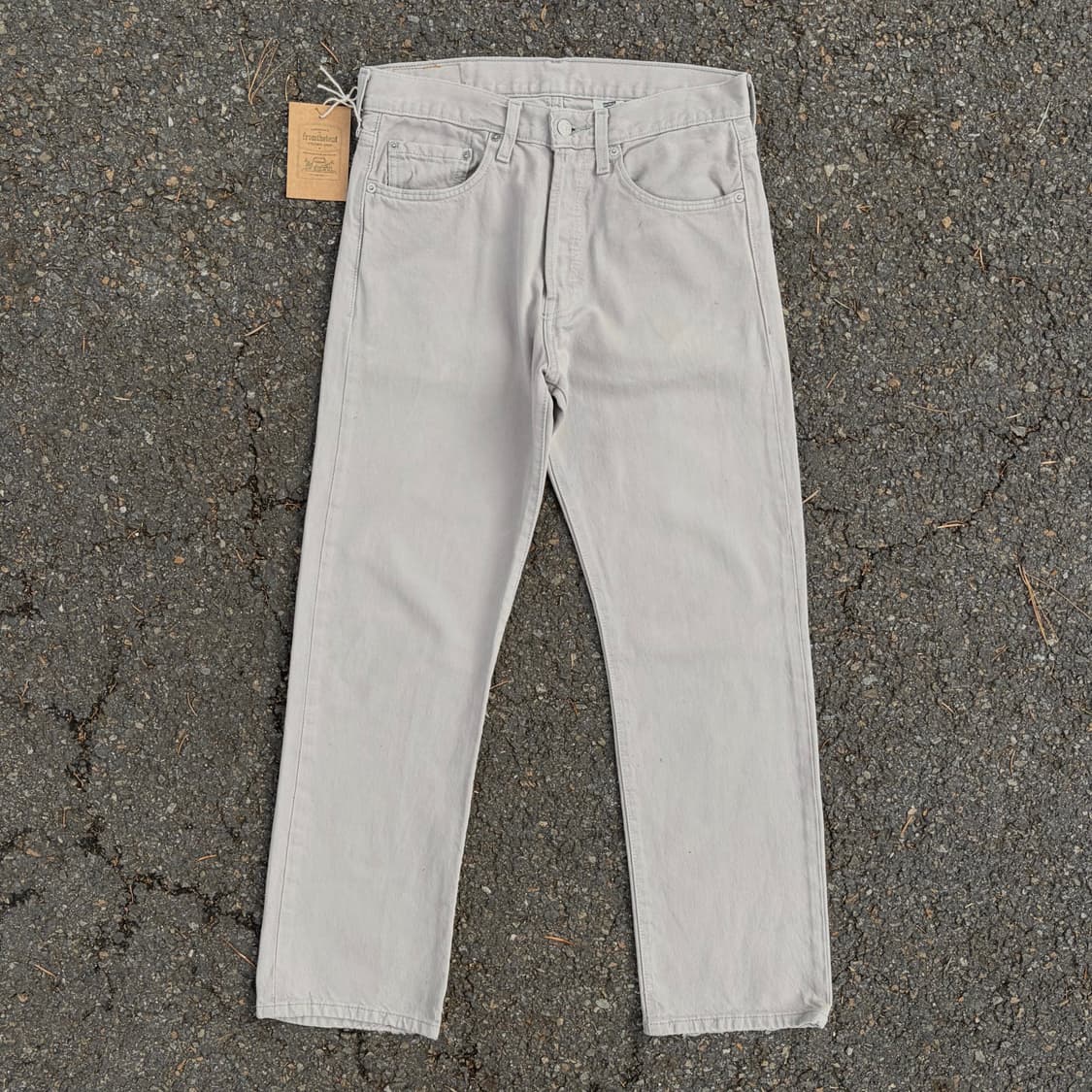 00s 리바이스 501 라이트 그레이 워싱 데님 (32)   상품이미지5