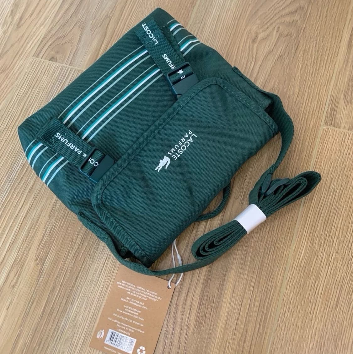  라코스테 퍼퓸 크로스바디백 메신저백 그린 상품이미지6