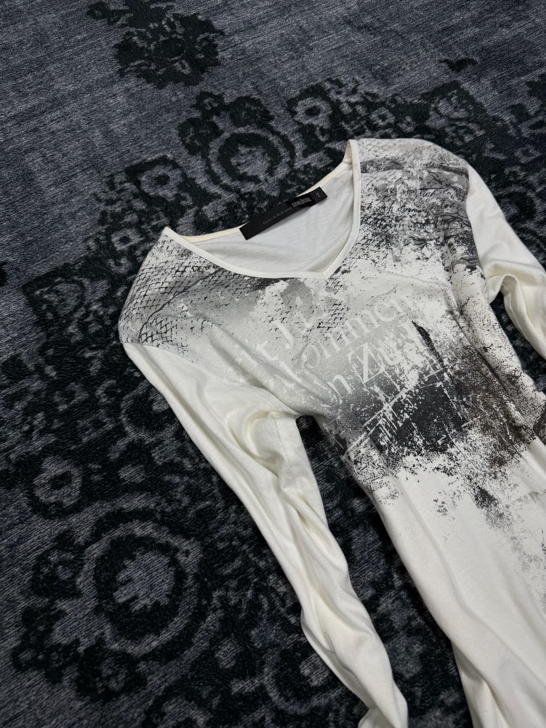 Schlussel 00s python lettering cut sew 상품이미지2