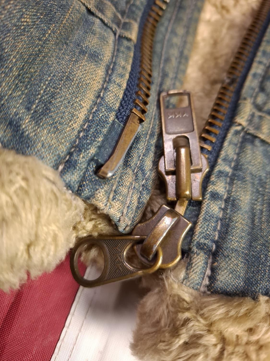 오리지날 90's 일본판 JOHNBULL 데님  B-3 항공자켓 상품이미지8