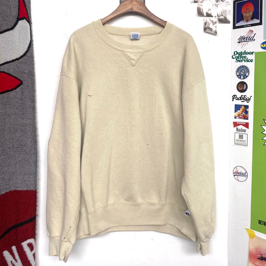 90‘s 러셀 맨투맨 ‘오프화이트‘ 상품이미지1