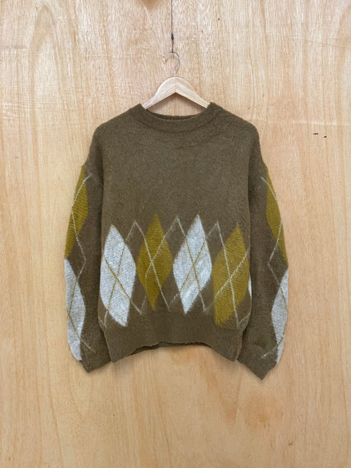 BEAMS argyle knit 빔즈 아가일 니트 상품이미지3