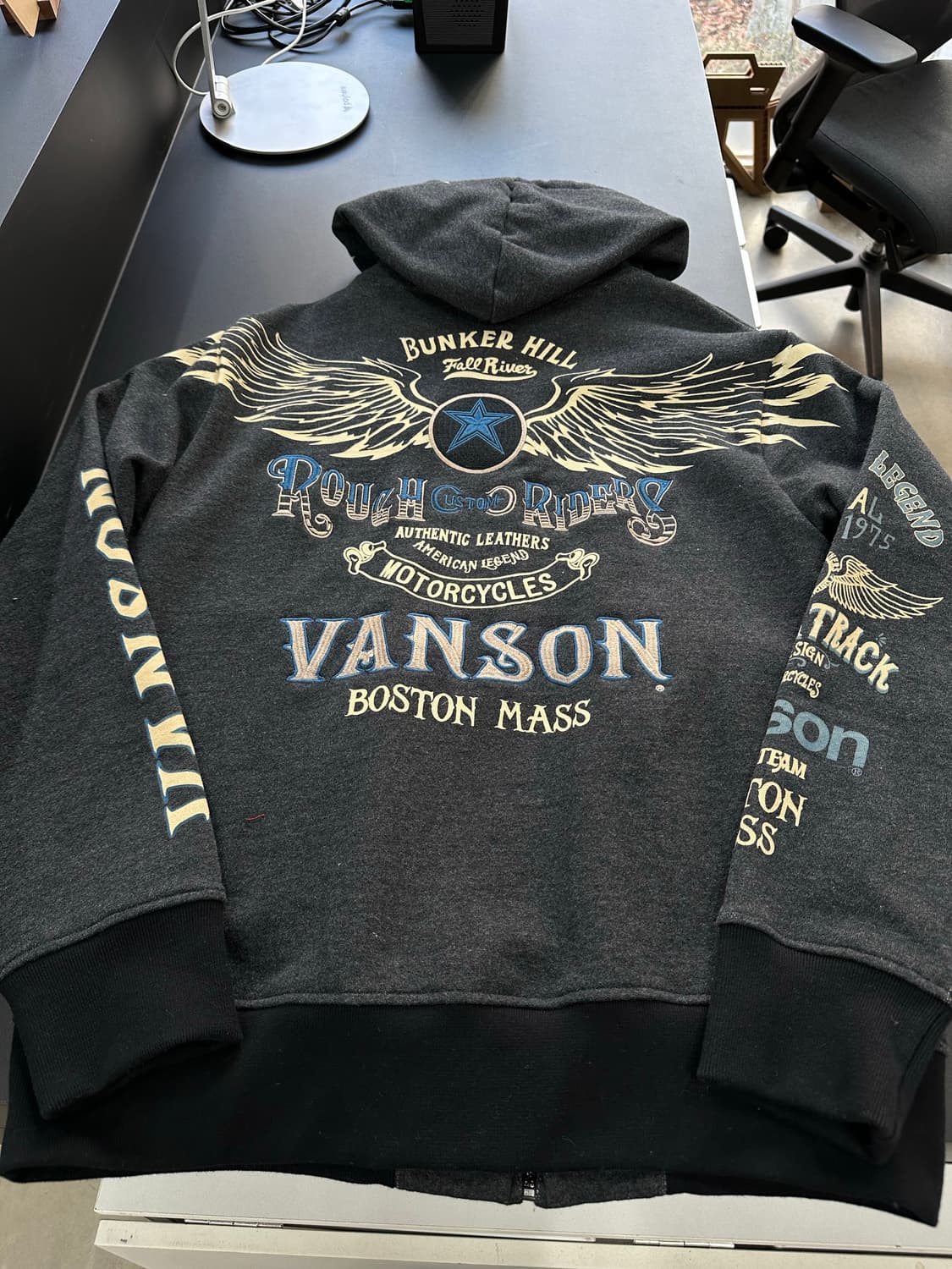 벤슨 벙커힐 블루스타 윙 후드집업 상품이미지5