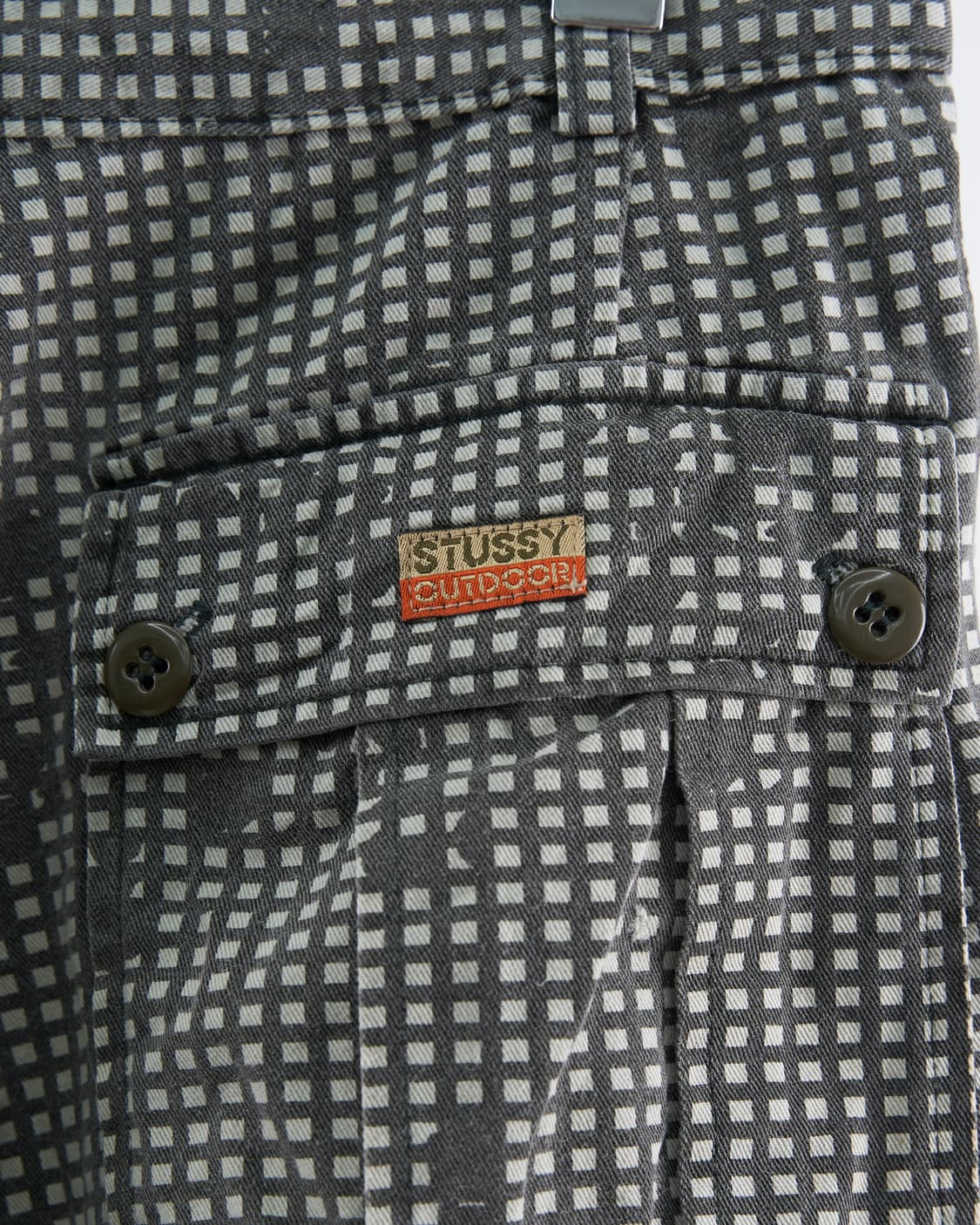 Stussy 90‘s 올드 체크 패턴 포켓 팬츠 상품이미지5