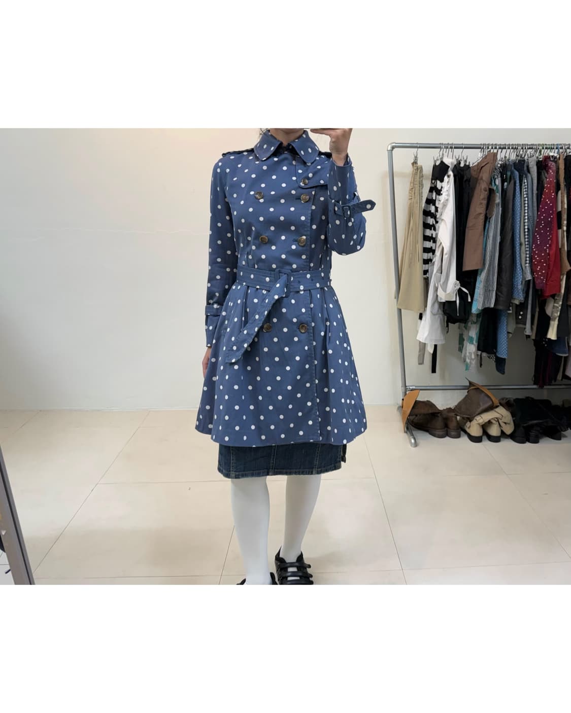 빈티지 도트 자켓 상품이미지3