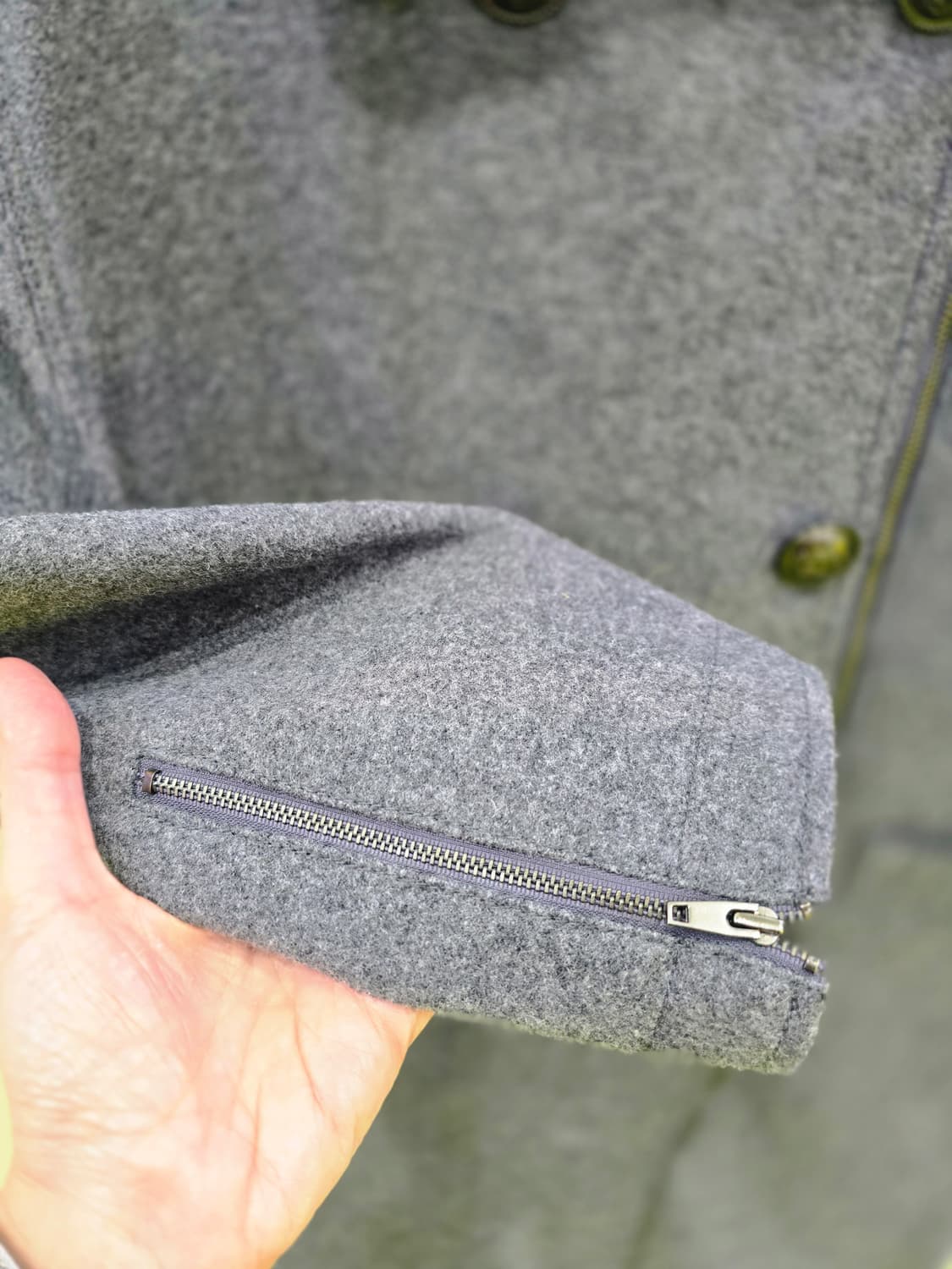 LIST 회색 더블 버튼 코트 55 상품이미지3