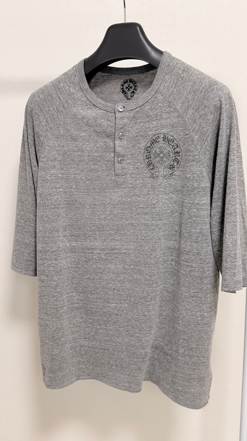 00s 올드크롬하츠 플로랄 홀스슈 헨리넥7부 L 상품이미지3